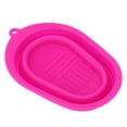 thumbnail image 1 of Make Up Brush Cleaner, Convenient Reusable Soft Silicone Makeup Brush Cleaner Mat High Durability  For Travel For Home Rose Red, 1 of 8