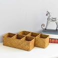 thumbnail image 3 of Handwoven Wicker Storage Organizer for Bathroom Shelves and Kitchen Countertop Multipurpose Home, 3 of 3