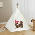 thumbnail image 6 of ToppiJoy Floor Standing Kids Indoor Play Tent with Lights - Spacious Playhouse for 1-3 Children, 6 of 18