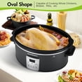 thumbnail image 2 of 7 QT Electric Programmable Oval Slow Cooker Ceramic Inner Pot, 2 of 7
