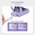 thumbnail image 4 of Libro recargable Reading Light VAVOFO para cama infantil, color morado, 4 of 6