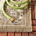 thumbnail image 4 of Safavieh Courtyard Dorian Oriental Indoor/Outdoor Area Rug, Creme/Brown, 4' x 5'7", 4 of 9