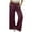 Wine, variant on SwiftWear Women's Soft Satin Lounge Pj Pants Comfortable Wide Leg Sleepwear with Dual Pockets & Adjustable Waist, Breathable Relaxed Fit Pajama S-2XL