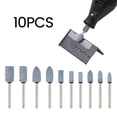 thumbnail image 3 of LNGOOR 10PCS Ceramic Stone Polishing Grinding Dremel Rotary Die Grinder Drill Bit Tool, 3 of 6