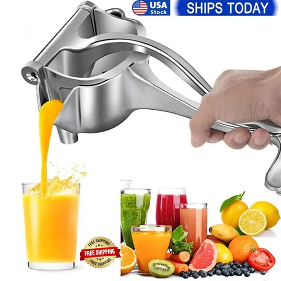 Heavy Duty Hand Juicer Press, Manual Fruit Juice Squeezer for Oranges, Lemons, Citrus Juicer, Hand Juicer Squeezer, Dishwasher Safe, Easy Clean Extractor