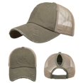 thumbnail image 2 of Holzkary Original Classic Baseball Cap Golf Dad Hat Cotton Hats Men Women Mesh Trucker Hat Baseball Cap Uni Men Women Solid Color Sun Hat Adjustable Baseball Cap Hip Hop Hat Khaki One Size, 2 of 4