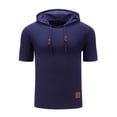 thumbnail image 2 of pstuiky camisetas para hombre, Camisa de manga corta con cuello abierto y lazo floral hecha a mano para hombre camisetas de hombre xl, 2 of 4