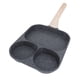 thumbnail image 1 of Sartén para Huevos Fritos, Sartén para Huevos, Sartén para desayuno con revestimiento Antiadherente, 3 Secciones, Sartén para desayuno para bistec, tortilla, 26,3 x 19,5 cm, 1 of 7