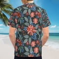 thumbnail image 6 of High Quality Hawaiian Shirts for Men Short Sleeve Aloha Beach Shirt Floral Summer Casual Button Down Shirts Blouses TK3POZ, 6 of 7