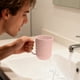 thumbnail image 5 of CaiYueKe Plastic Drinking Cup with Handle, Striped Household Mouthwash Cup, Creative Bathroom Cup, Durable Food Grade Cup for Daily Use, Easy Clean Dishwasher Safe, 5 of 7