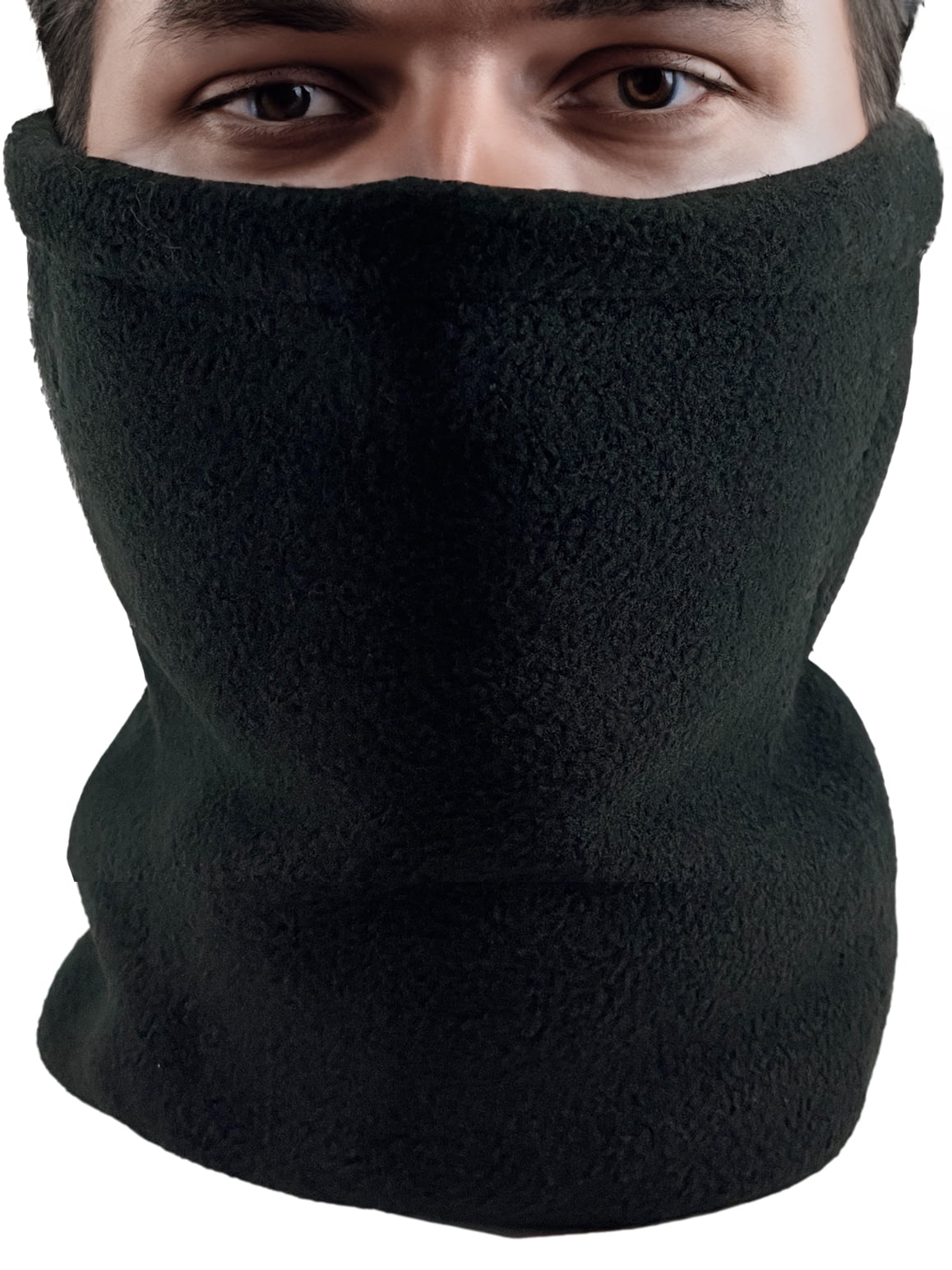 Top Headwear Fleece Convertible Neck Gaiter - Black - Walmart.com