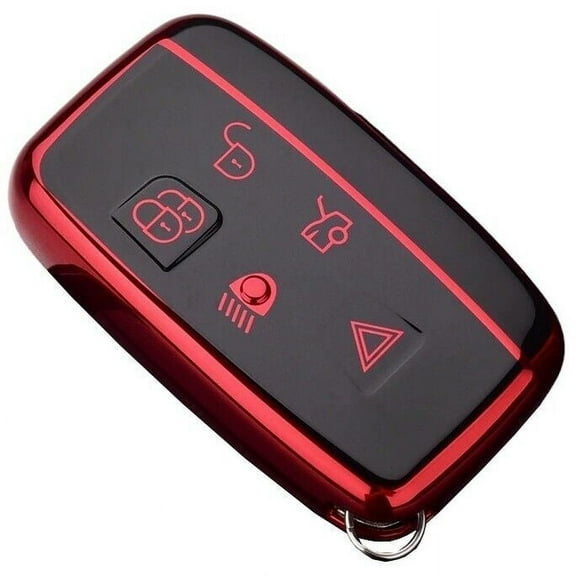 WEISIPU Key Fob Shell Case Replacement Fits for Land Rover Range Rover Sport Evoque LR4 LR2 Jaguar XE XF XJ Keyless Entry Remote Control 5 Button Pad Cover