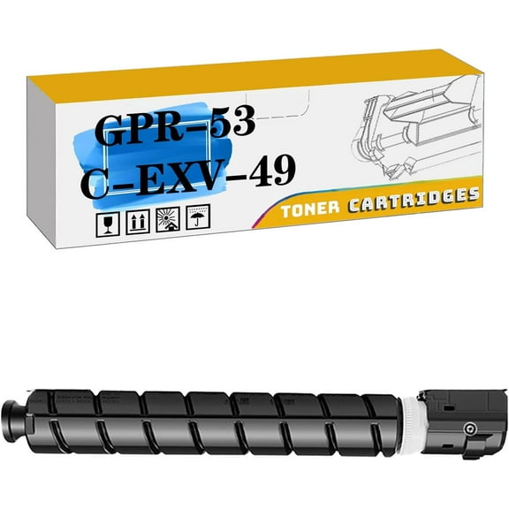 GPR-53 C-EXV-49 Toner Cartridges Compatible for Canon C3130L C3222L C3226 DX C3830 C3835 C3826 Printers, High Yield 5,300 Pages