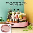 thumbnail image 3 of Billuyoard Estante giratorio de 360 ​​grados estante giratorio almacenamiento de cosméticos organizador antideslizante dormitorio cocina Gadget bandeja Cocina y Comedor Rosa Pequeño Billuyoard HA011511-05B, 3 of 6