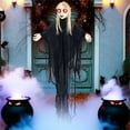 thumbnail image 7 of Uutvery Halloween Female Ghost Decoration with Induction Light Sound 15.7 Inches Hanging Tricky Toy for Creating Creepy and Scary Festival Effects, 7 of 7