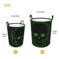 thumbnail image 3 of Lsque Numbers Skull Pattern Laundry Hamper Basket, Tall Woven Rope Hamper Basket for Clothes, Lightweight Storage Basket, Collapsible Waterproof-Small, 3 of 6