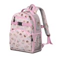 thumbnail image 2 of Pink Princess Pattern Backpack for School,Cute School Bag,Schoolbag with Adjustable Shoulder Straps & Padded Back,15.25"x11.5"x5.25", 2 of 5