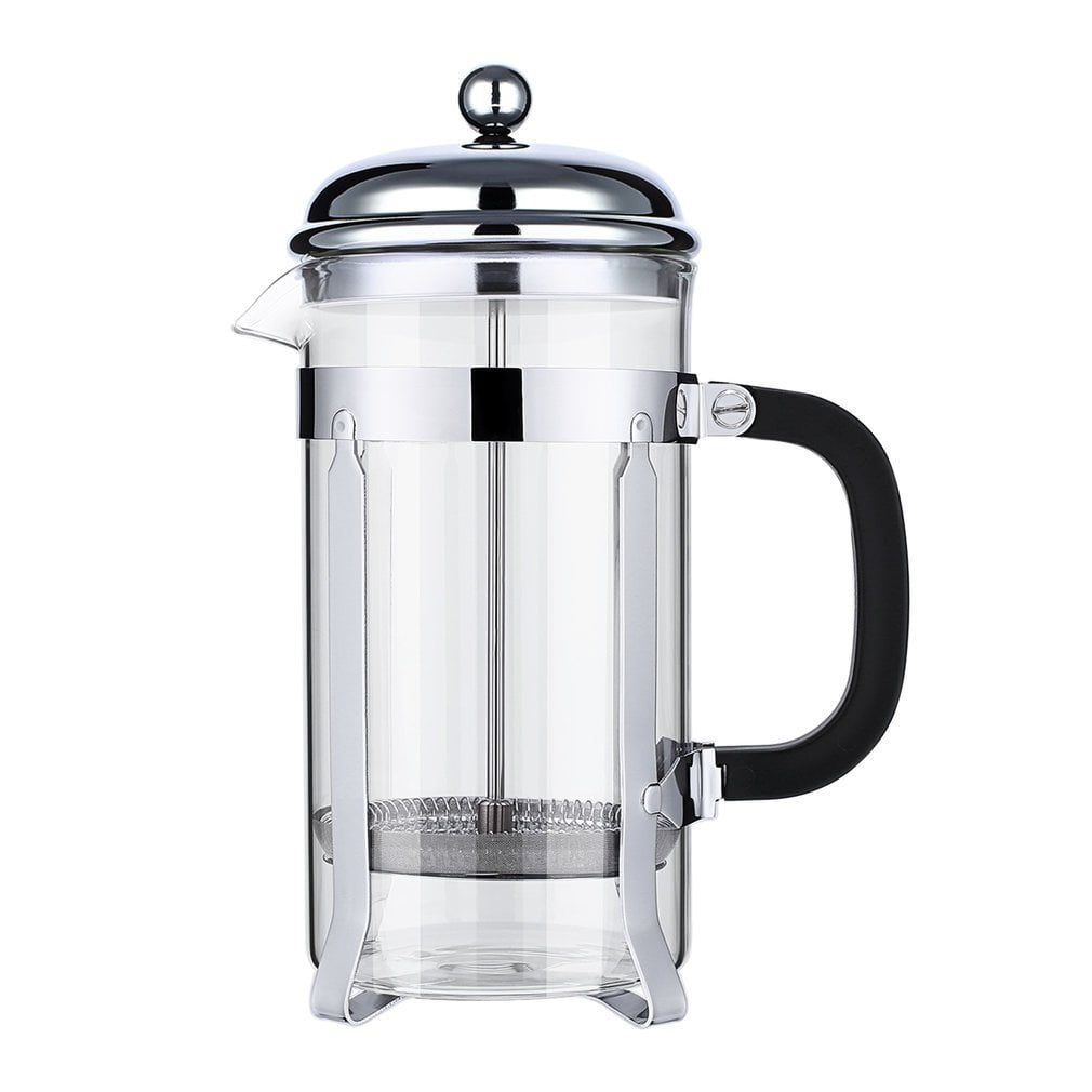 8 Cup French Press Chrome Coffee Maker