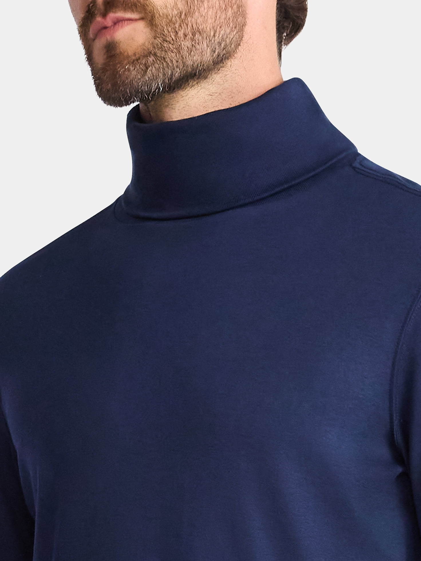 George Men's Turtleneck Pullover with Long Sleeves, Sizes S-3XL