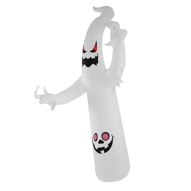 Fantasma Inflable De Halloween, Luces LED Impermeables IP44, Decoración Inflable De Halloween A Prueba De Desgarros, Blanca Para Lawm
