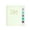 Green, variant on Daily Weekly Monthly Planner with Monthly Index Labels Ribbon Bookmark 400 College Ruled Pages School Office Supplies