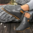 thumbnail image 3 of Oyedens Winter Ankle Boots for Women Waterproof Ankle Booties Work Boots Wide Width Fall Short Boots, 3 of 6