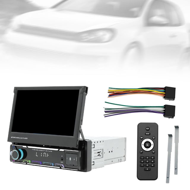 Reproductor MP5 CUTICAT con pantalla retráctil de 7 pulgadas para coche, receptor de audio y video