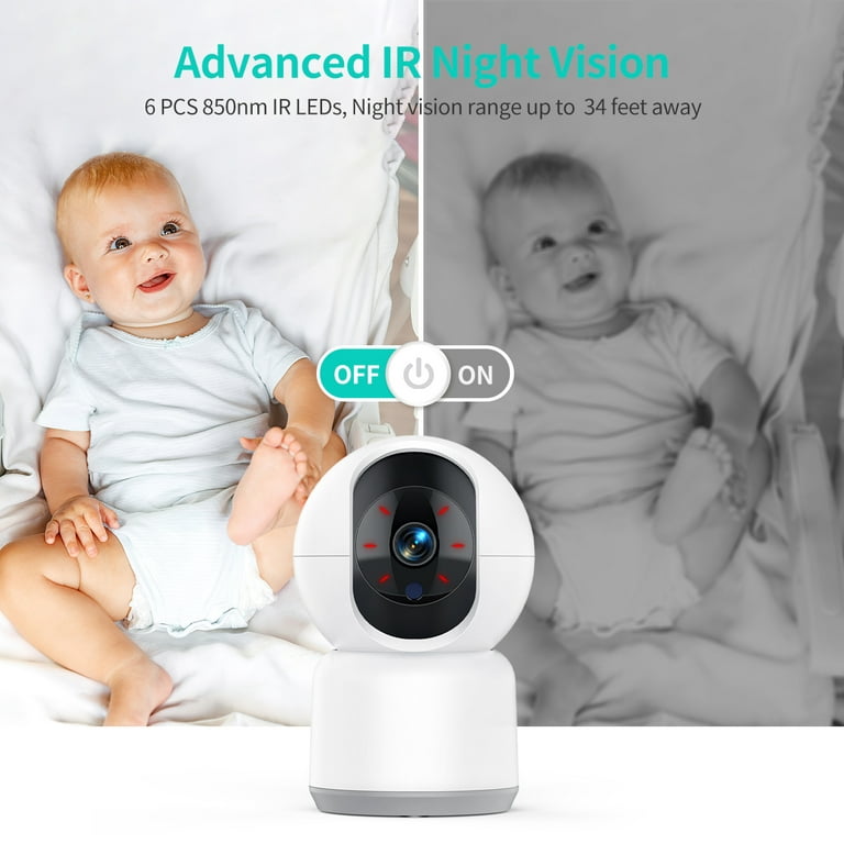 HD Baby Sleeping Cam 2 Audio Video Night Vision Home Security Camera  Babyphone