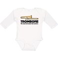 thumbnail image 3 of Inktastic Trombone Music Joke Band Boys or Girls Long Sleeve Baby Bodysuit, 3 of 5