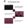 thumbnail image 4 of PULLIMORE 3 Pack Winter Knitted Beanie Hat Scarf Gloves Set for Men Women Beanie Hat Circle Scarf Touchscreen Gloves Set (Black), 4 of 8