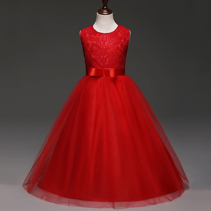 age 10 11 12 14 Year Girl Wedding Dress For Party Wear Children