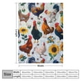 thumbnail image 4 of Nawypu Chicken Blankets and Throws Cute Chicken Printed Blanket for Soft Fuzzy Rooster Flannel Plush Blanket Funny Colorful Chicken Sunflower Fluffy Blanket for Sofa Girls Birthday Gifts, 4 of 6