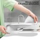 thumbnail image 5 of Bandeja multiusos para grifo de baño con orificios de drenaje - Estante organizador duradero para artículos de tocador y cosméticos, solución de almacenamiento que ahorra espacio para baños, 5 of 7
