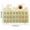 thumbnail image 3 of PPgejGEK Wooden Advent Calendar Christmas Party Chocolate Frame Decoration Wooden Advent Calendar Christmas Gift with Deep Care for a Pleasant Christmas, 3 of 6