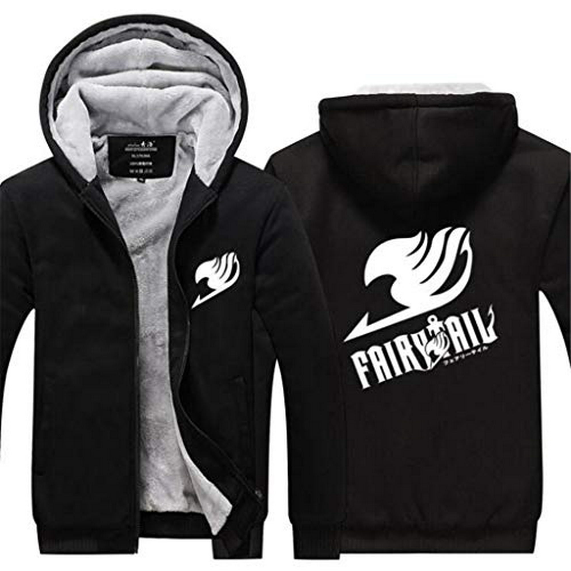 GO2COSY Anime Fairy Tail Cosplay Thicken Jacket Sweatshirt Costume Hoodie Walmart