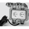 thumbnail image 2 of Enchufe impermeable para exterior IP66 con interruptor, caja de conexiones impermeable, enchufe exterior de doble pared para cocina, baño, garaje, piscina y jardín, 2 of 3