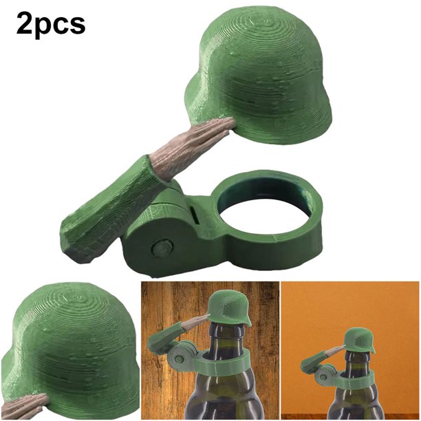 Soldier Bottle Beer Topper (2pcs) Verde