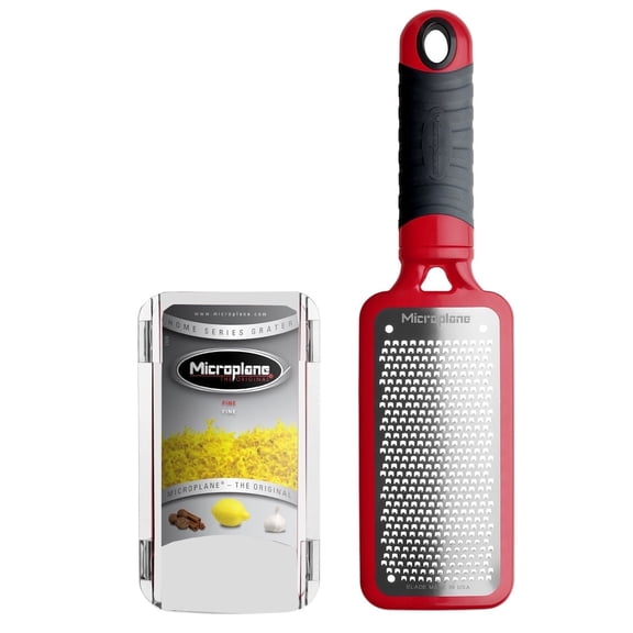 MIcroplane Home Series Fine Cheese Grater/Zester, Red