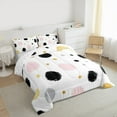thumbnail image 3 of jejeloiu Graffiti Circle Bedding Comforter Set,Geometric Circular Pattern Twin Comforter Sets,Colorful Dots Bedding Set For Girls Kids,Luxury Bedroom Decor Reversible,2-Piece, 3 of 8