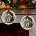thumbnail image 4 of SLYNSHome Christmas Ornaments,Nativity Scene Religious Decorative Hanging Ornament Winter Holiday Keepsake Christian Gifts Jesus Birth Xmas Tree Decorations, 4 of 5