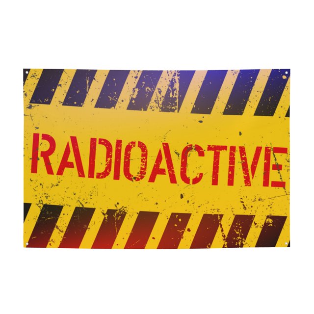 DouZhe Yellow Black Stripes Warning Sign Sign Banner, Hanging Banners Backdrop Festive Party Decor for Indoor Outdoor, 47 x 71 Inches