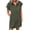 Army Green, variant on ANRABESS Women Summer Shirt Dress Casual Short Sleeve Henley Neck Mini Shift Tunic Dresses 2026 Beach Vacation Cruise Clothes Black Medium