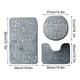 thumbnail image 5 of Cepillo De Dientes De Plástico Juego de 3 alfombras de baño de espuma suave con base antideslizante,absorbentes de agua y lavables a máquina (azul cielo). Rkxzt, 5 of 6