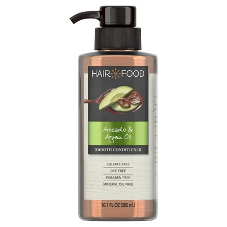 Hair Food Avocado & Argan Oil Sulfate Free Conditioner, 10.1 fl oz, Dye Free Smoothing