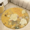 thumbnail image 4 of Happy Cute Bees Washable Round Rug -Circle Area Rugs for Nursery Bedroom, Vintage Non Slip Non Shedding Low Pile Carpet for Living Room Coffee Table Entryway, 4 of 6