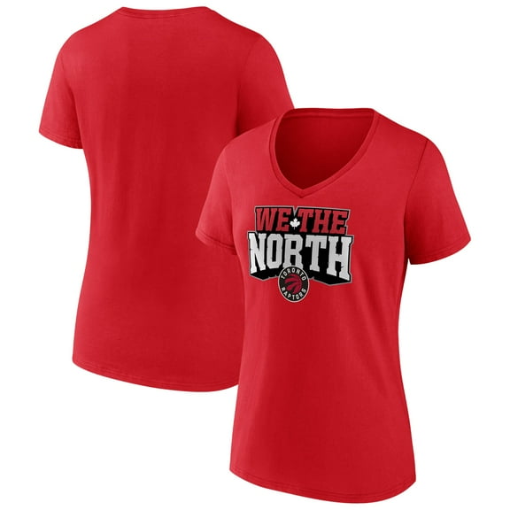 Women's Red Toronto Raptors Team Pride V-Neck T-Shirt