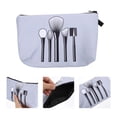 thumbnail image 3 of Shisuyan Sac de Toilette Durable Gris Polyester 1Ensemble 8.5X5.5X0.4In, 3 of 8