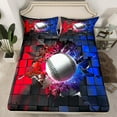 thumbnail image 2 of Erosebridal Baseball Sheet Set Twin,Sport Theme Bedding Sets Twin Size,Geometric Decor, 2 of 7