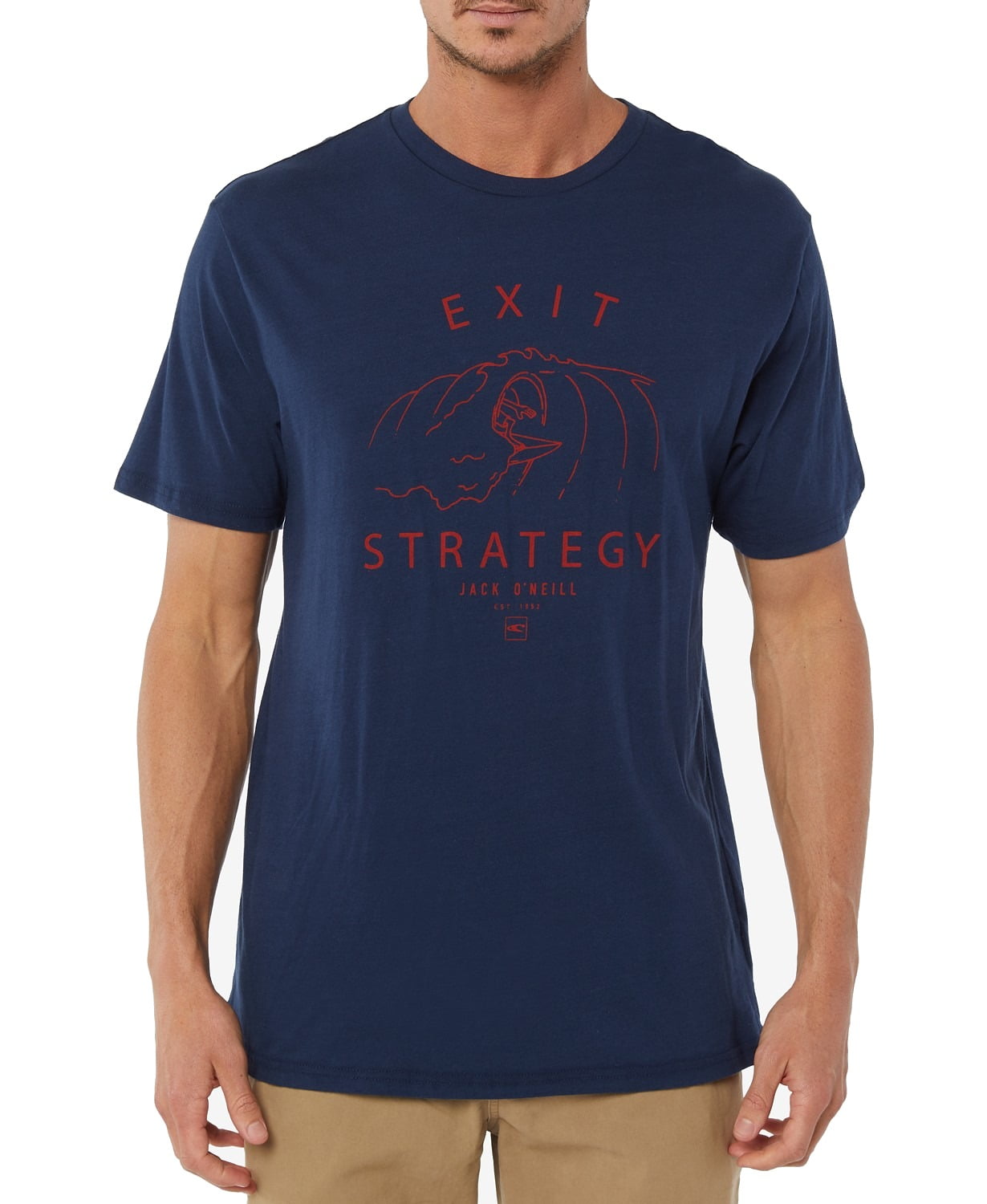 Jack O'Neil Mens TShirts Navy Blue GraphicPrint Crewneck Tee XL