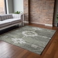 thumbnail image 6 of Addison Rugs Mayfield Washable Transitional Open Field,ornate Olive Rectangle Rug, 8' x 10', 6 of 6